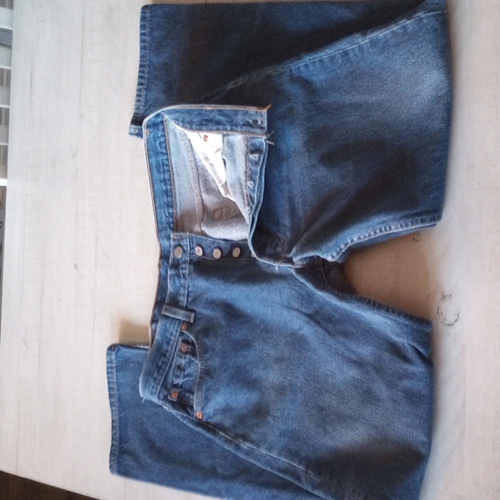 Vintage 501XX Levi's USA made  buttonfly 36 x 31 blue jeans